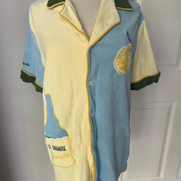 Unisex Tombolo ‘Le Sirenuse’ Limoncello Cabana Shirt size Small - Picture 10 of 10